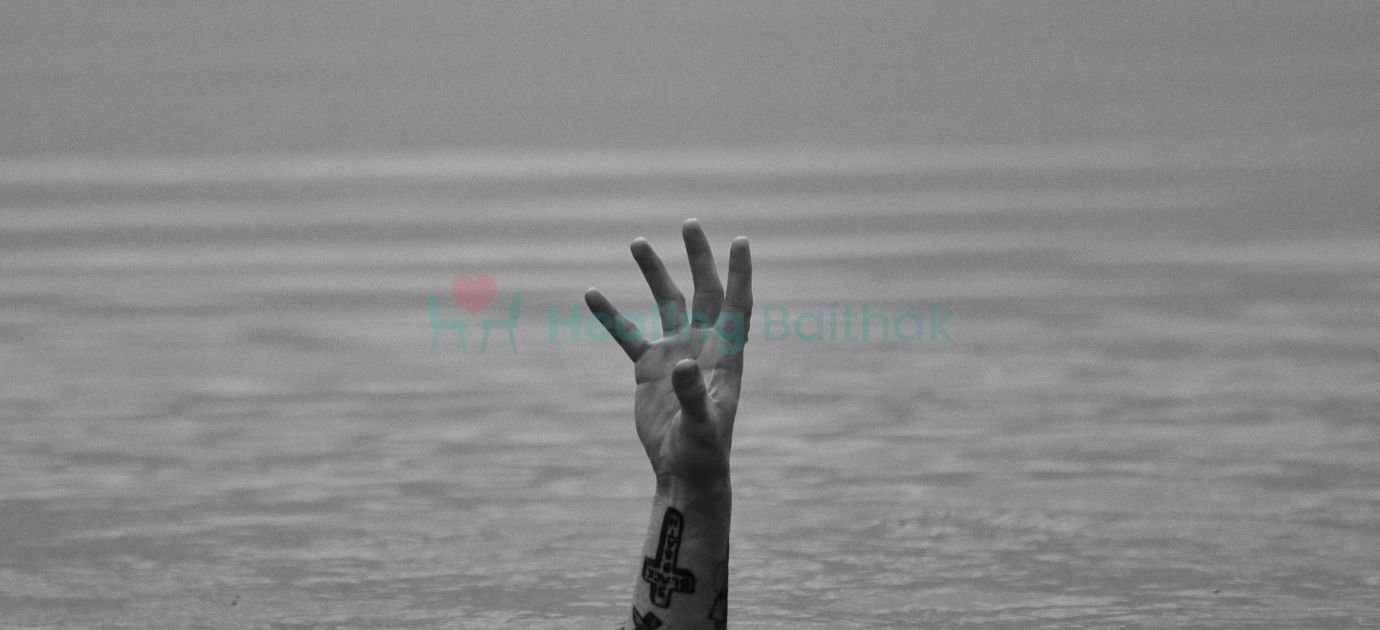 Person in contemplation, representing the struggle of asking for help